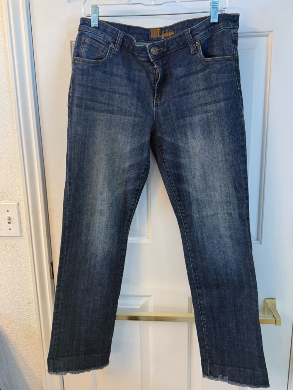 Kut from the Kloth Dark Blue Straight Leg Jeans - Picture 1 of 2